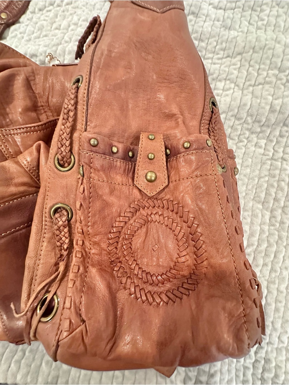 Betsey Johnson Y2K Vintage Authentic Genuine Leather Boho Bag - Picture 3 of 16